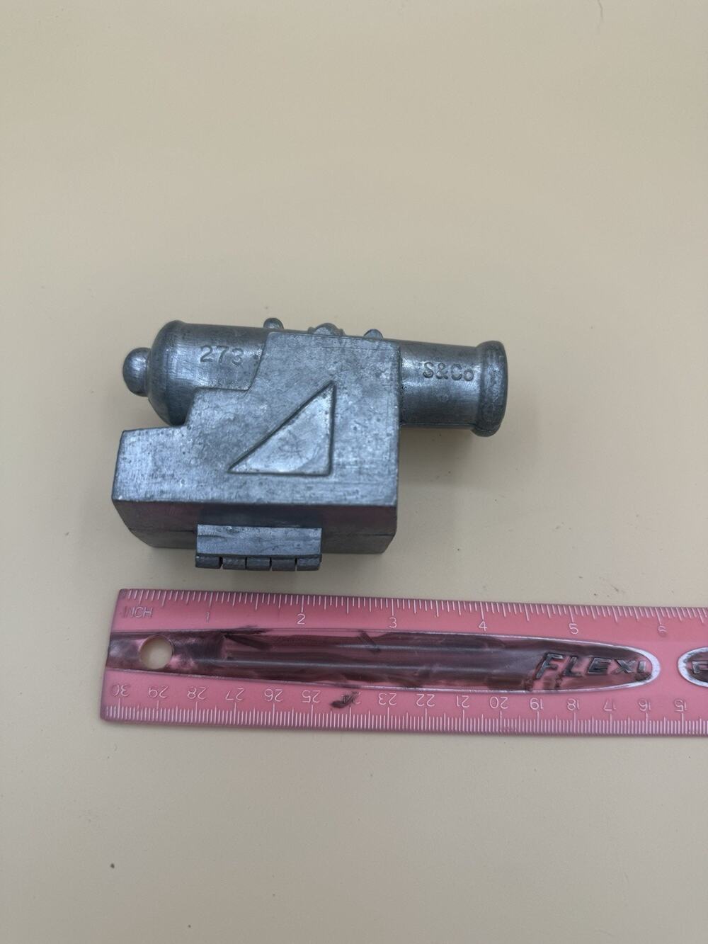 Antique Cannon #273 Pewter Chocolate Candy Ice Cream Mold